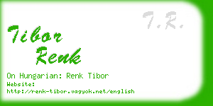 tibor renk business card